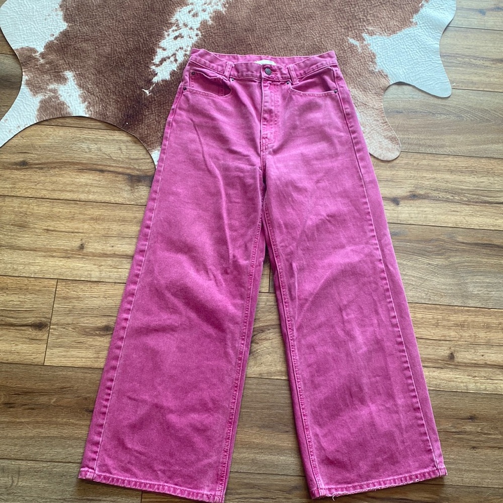 BDG high rise pink jeans